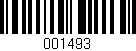 Código de barras (EAN, GTIN, SKU, ISBN): '001493'