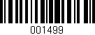 Código de barras (EAN, GTIN, SKU, ISBN): '001499'