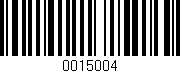 Código de barras (EAN, GTIN, SKU, ISBN): '0015004'