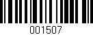 Código de barras (EAN, GTIN, SKU, ISBN): '001507'