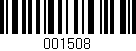 Código de barras (EAN, GTIN, SKU, ISBN): '001508'