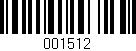 Código de barras (EAN, GTIN, SKU, ISBN): '001512'