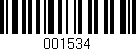 Código de barras (EAN, GTIN, SKU, ISBN): '001534'