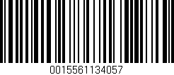 Código de barras (EAN, GTIN, SKU, ISBN): '0015561134057'