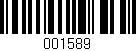 Código de barras (EAN, GTIN, SKU, ISBN): '001589'