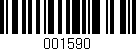 Código de barras (EAN, GTIN, SKU, ISBN): '001590'