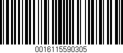 Código de barras (EAN, GTIN, SKU, ISBN): '0016115590305'