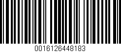 Código de barras (EAN, GTIN, SKU, ISBN): '0016126448183'