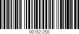 Código de barras (EAN, GTIN, SKU, ISBN): '00162-250'