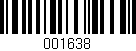 Código de barras (EAN, GTIN, SKU, ISBN): '001638'