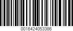 Código de barras (EAN, GTIN, SKU, ISBN): '0016424053386'