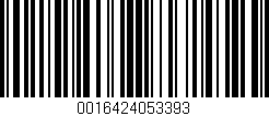Código de barras (EAN, GTIN, SKU, ISBN): '0016424053393'