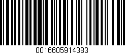 Código de barras (EAN, GTIN, SKU, ISBN): '0016605914383'
