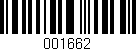 Código de barras (EAN, GTIN, SKU, ISBN): '001662'