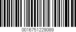 Código de barras (EAN, GTIN, SKU, ISBN): '0016751229089'