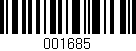 Código de barras (EAN, GTIN, SKU, ISBN): '001685'