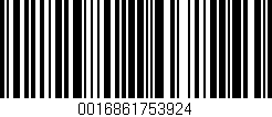 Código de barras (EAN, GTIN, SKU, ISBN): '0016861753924'