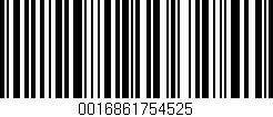 Código de barras (EAN, GTIN, SKU, ISBN): '0016861754525'
