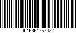 Código de barras (EAN, GTIN, SKU, ISBN): '0016861757922'