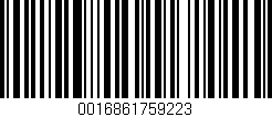 Código de barras (EAN, GTIN, SKU, ISBN): '0016861759223'