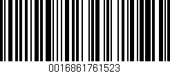 Código de barras (EAN, GTIN, SKU, ISBN): '0016861761523'