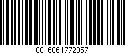 Código de barras (EAN, GTIN, SKU, ISBN): '0016861772857'