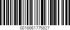 Código de barras (EAN, GTIN, SKU, ISBN): '0016861775827'