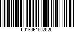 Código de barras (EAN, GTIN, SKU, ISBN): '0016861802820'