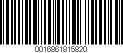 Código de barras (EAN, GTIN, SKU, ISBN): '0016861815820'