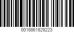 Código de barras (EAN, GTIN, SKU, ISBN): '0016861829223'