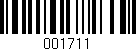 Código de barras (EAN, GTIN, SKU, ISBN): '001711'