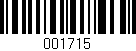 Código de barras (EAN, GTIN, SKU, ISBN): '001715'
