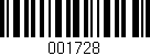 Código de barras (EAN, GTIN, SKU, ISBN): '001728'