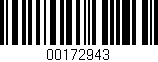 Código de barras (EAN, GTIN, SKU, ISBN): '00172943'