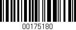 Código de barras (EAN, GTIN, SKU, ISBN): '00175180'
