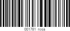 Código de barras (EAN, GTIN, SKU, ISBN): '001781|rosa'