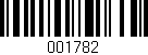 Código de barras (EAN, GTIN, SKU, ISBN): '001782'