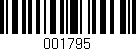 Código de barras (EAN, GTIN, SKU, ISBN): '001795'