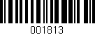 Código de barras (EAN, GTIN, SKU, ISBN): '001813'