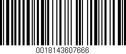 Código de barras (EAN, GTIN, SKU, ISBN): '0018143607666'