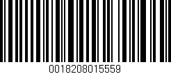 Código de barras (EAN, GTIN, SKU, ISBN): '0018208015559'