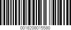 Código de barras (EAN, GTIN, SKU, ISBN): '0018208015580'