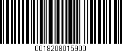 Código de barras (EAN, GTIN, SKU, ISBN): '0018208015900'