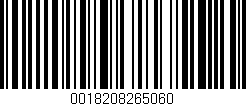 Código de barras (EAN, GTIN, SKU, ISBN): '0018208265060'