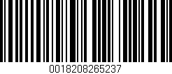 Código de barras (EAN, GTIN, SKU, ISBN): '0018208265237'