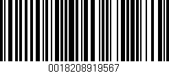 Código de barras (EAN, GTIN, SKU, ISBN): '0018208919567'