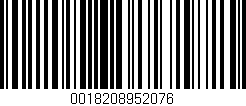 Código de barras (EAN, GTIN, SKU, ISBN): '0018208952076'