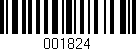 Código de barras (EAN, GTIN, SKU, ISBN): '001824'