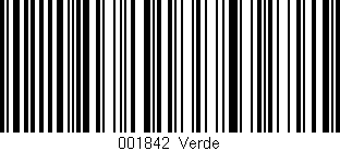 Código de barras (EAN, GTIN, SKU, ISBN): '001842|Verde'