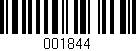 Código de barras (EAN, GTIN, SKU, ISBN): '001844'